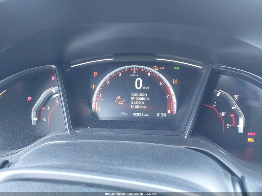 2019 Honda Civic VIN SHHFK7H96KU203137 IAAI salvage auction — RIGHT FRONT, Salvage Title, sold $5,250 on 2026-07-13 (photo 7)