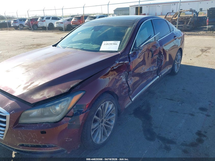 2015 Hyundai Genesis VIN KMHGN4JE1FU023303 IAAI salvage auction — LEFT SIDE, Wait Title, sold $650 on 2026-07-14 (photo 6)