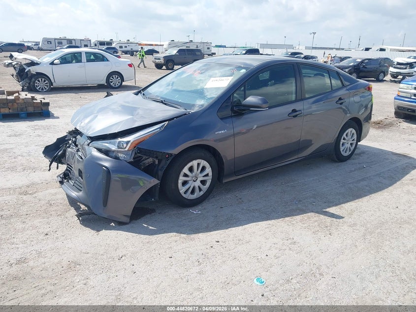 2019 Toyota Prius VIN JTDKARFU6K3100805 IAAI salvage auction — FRONT END, Salvage (Texas), sold $2,350 on 2026-07-20 (photo 2)