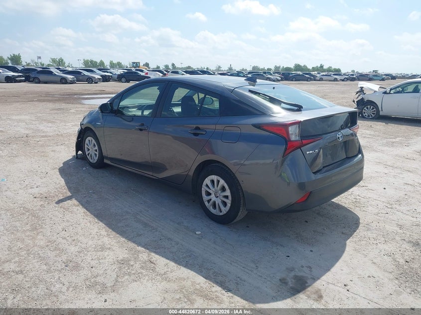 2019 Toyota Prius VIN JTDKARFU6K3100805 IAAI salvage auction — FRONT END, Salvage (Texas), sold $2,350 on 2026-07-20 (photo 3)