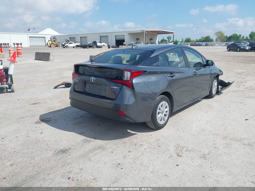 2019 Toyota Prius VIN JTDKARFU6K3100805 IAAI salvage auction — FRONT END, Salvage (Texas), sold $2,350 on 2026-07-20 (photo 4)