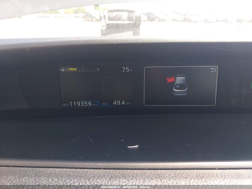 2019 Toyota Prius VIN JTDKARFU6K3100805 IAAI salvage auction — FRONT END, Salvage (Texas), sold $2,350 on 2026-07-20 (photo 7)