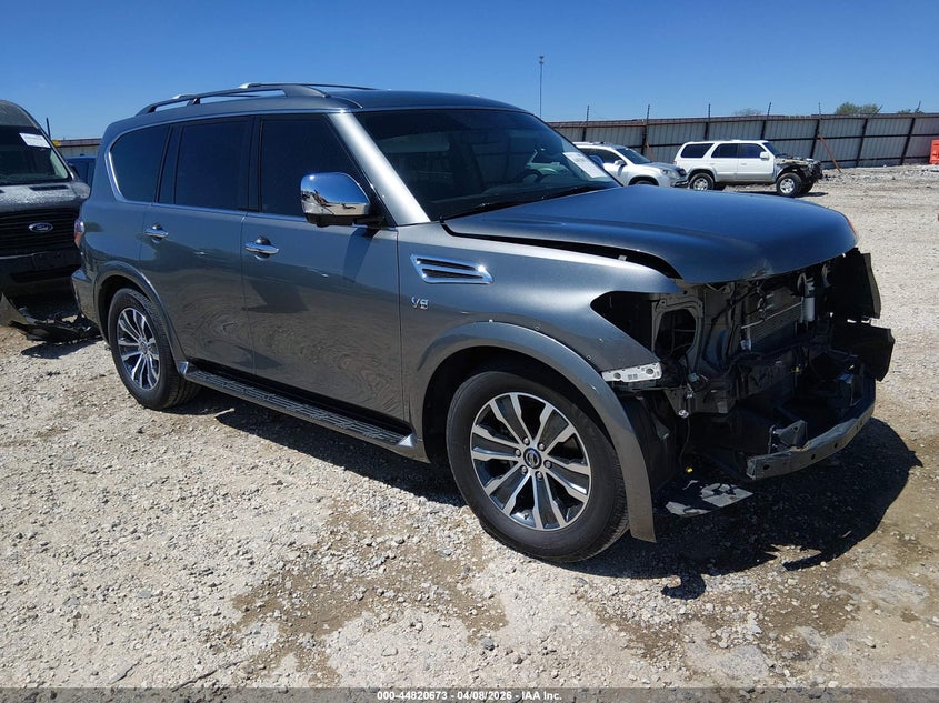 2020 Nissan Armada VIN JN8AY2ND5L9110163 IAAI salvage auction — FRONT END, Salvage Title, sold $6,125 on 2026-07-30 (photo 1)