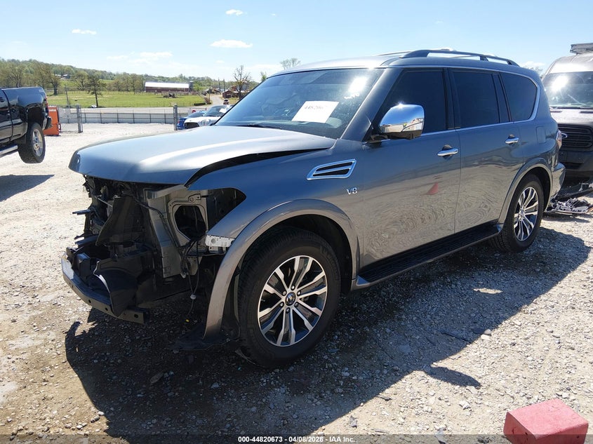 2020 Nissan Armada VIN JN8AY2ND5L9110163 IAAI salvage auction — FRONT END, Salvage Title, sold $6,125 on 2026-07-30 (photo 2)