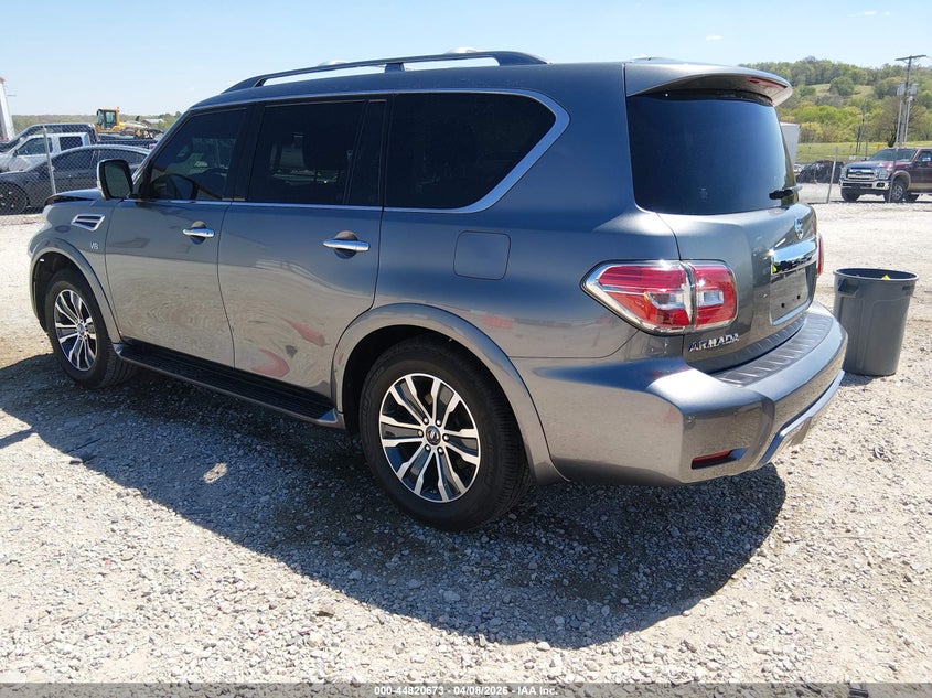 2020 Nissan Armada VIN JN8AY2ND5L9110163 IAAI salvage auction — FRONT END, Salvage Title, sold $6,125 on 2026-07-30 (photo 3)