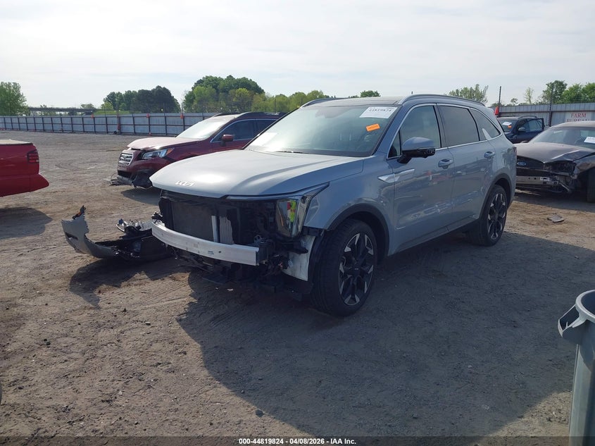 2024 Kia Sorento VIN 5XYRK4JF5RG257576 IAAI salvage auction — FRAME DAMAGE, Salvage Title, sold $12,600 on 2026-07-29 (photo 2)