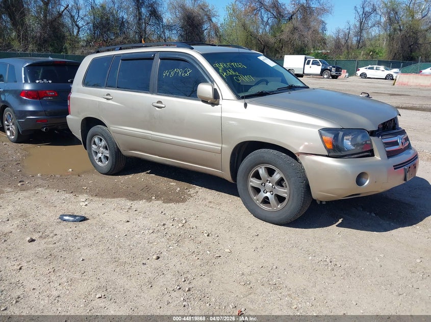 2004 Toyota Highlander VIN JTEEP21A240046189 IAAI salvage auction — FRONT END, Salvage (Texas), sold $925 on 2026-07-30 (photo 1)