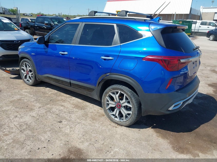 2021 Kia Seltos VIN KNDETCA22M7059370 IAAI salvage auction — FRONT END, Clear (Oklahoma), sold $775 on 2026-07-29 (photo 3)