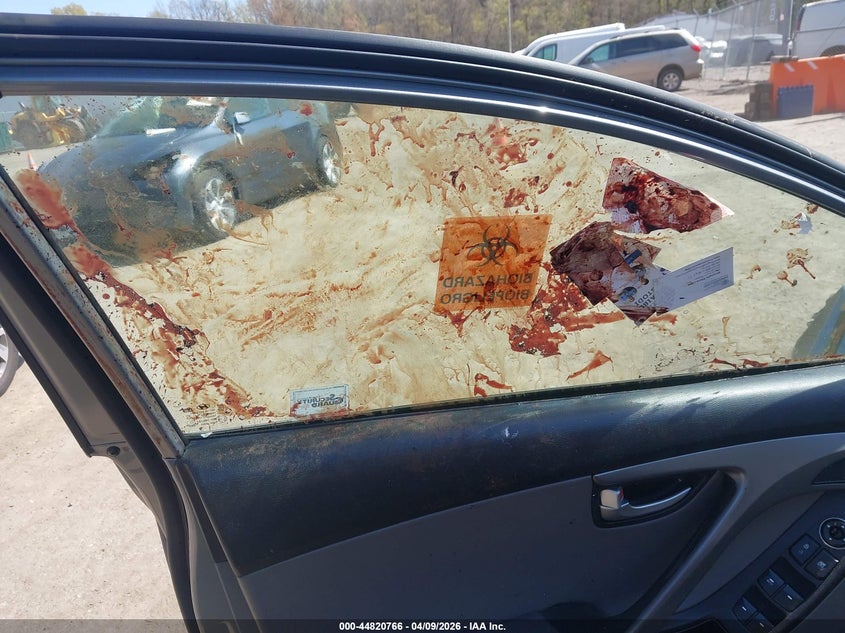 2016 Hyundai Elantra VIN KMHDH4AE6GU557098 IAAI salvage auction — BIO HAZARD, Salvage - Greater Than 75% (Maryland), sold $525 on 2026-07-14 (photo 6)