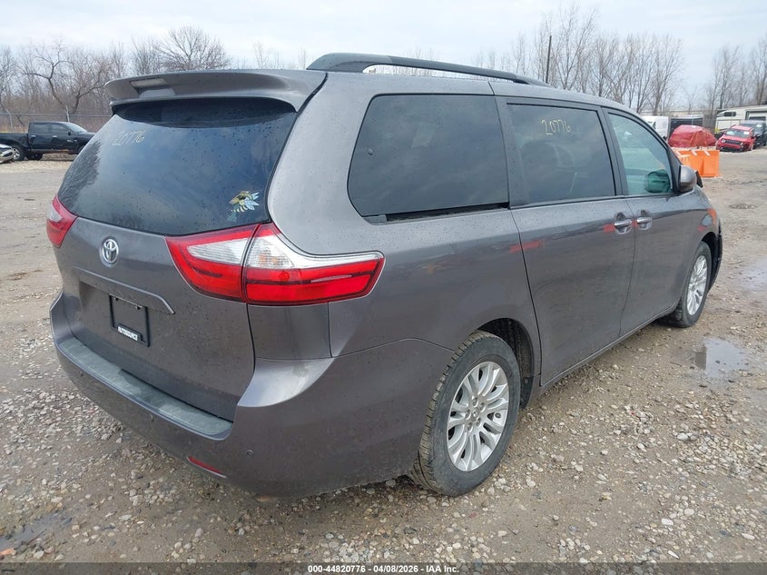 2017 Toyota Sienna VIN 5TDYZ3DC6HS804908 IAAI salvage auction — FRONT END, Salvage Title, sold $3,950 on 2026-07-30 (photo 4)