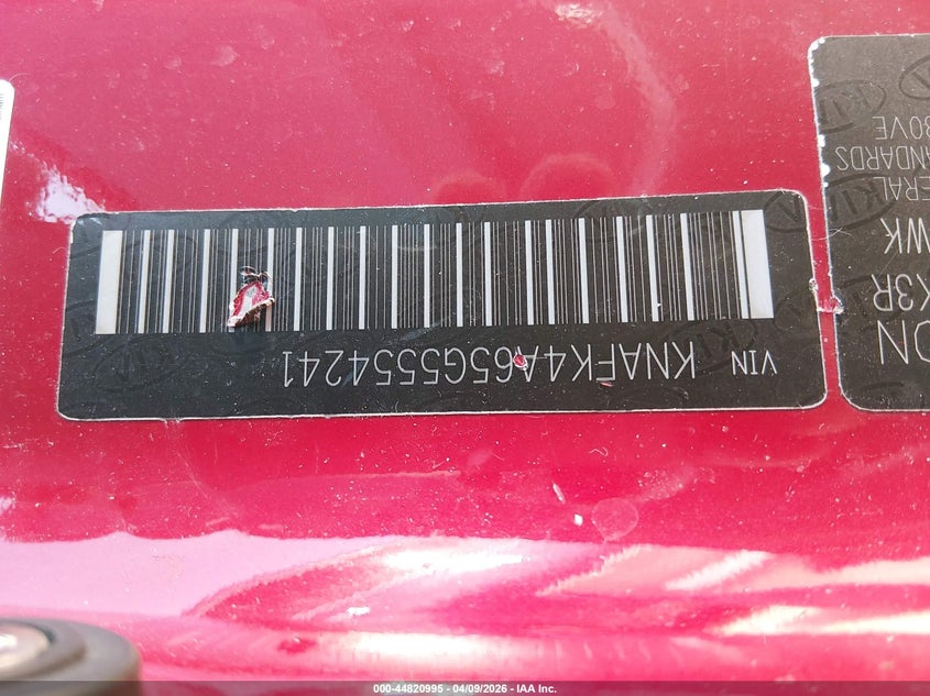 2016 Kia Forte VIN KNAFK4A65G5554241 IAAI salvage auction — REAR END, Salvage (Illinois), sold $25 on 2026-07-28 (photo 9)