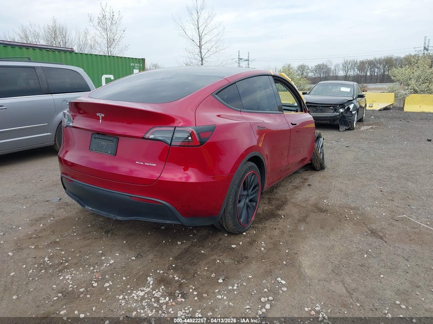 2025 Tesla Model y VIN 7SAYGDEE2SF287696 IAAI salvage auction — FRONT END, Wait Title, sold $12,600 on 2026-07-23 (photo 4)