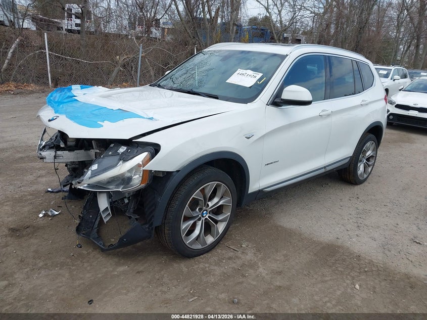 2016 BMW X3 VIN 5UXWY3C55G0N87395 IAAI salvage auction — FRONT END, Wait Title, sold $1,350 on 2026-08-01 (photo 2)