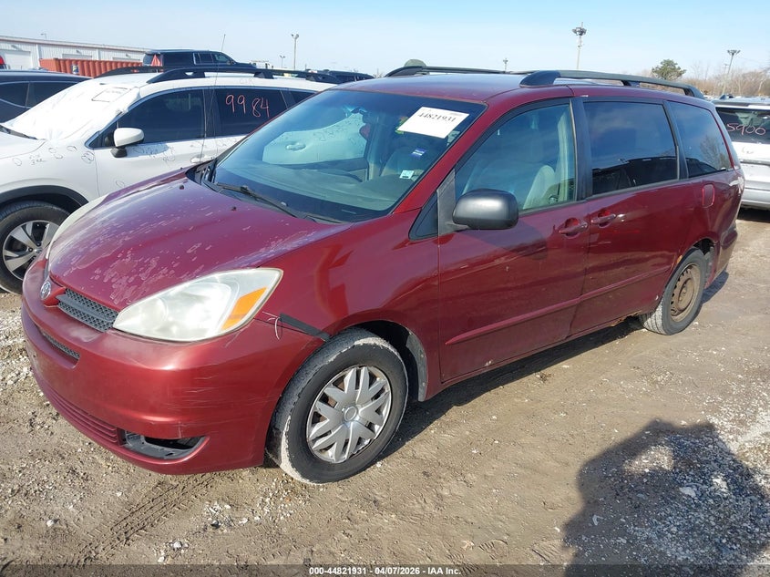 2005 Toyota Sienna VIN 5TDZA23C15S332765 IAAI salvage auction — NORMAL WEAR, Salvage (Texas), sold $650 on 2026-07-07 (photo 2)
