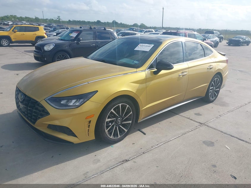 2020 Hyundai Sonata VIN 5NPEJ4J27LH025639 IAAI salvage auction — REAR END, Salvage Title, sold $4,700 on 2026-07-17 (photo 2)