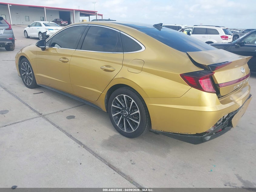 2020 Hyundai Sonata VIN 5NPEJ4J27LH025639 IAAI salvage auction — REAR END, Salvage Title, sold $4,700 on 2026-07-17 (photo 3)