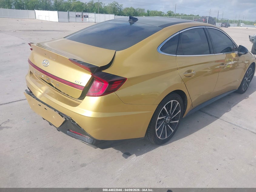 2020 Hyundai Sonata VIN 5NPEJ4J27LH025639 IAAI salvage auction — REAR END, Salvage Title, sold $4,700 on 2026-07-17 (photo 4)