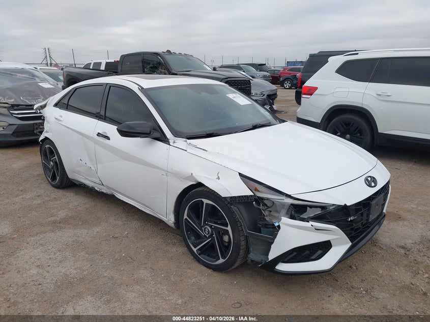 2022 Hyundai Elantra VIN KMHLR4AF3NU267948 IAAI salvage auction — SIDE, Salvage Title, sold $3,925 on 2026-07-14 (photo 1)