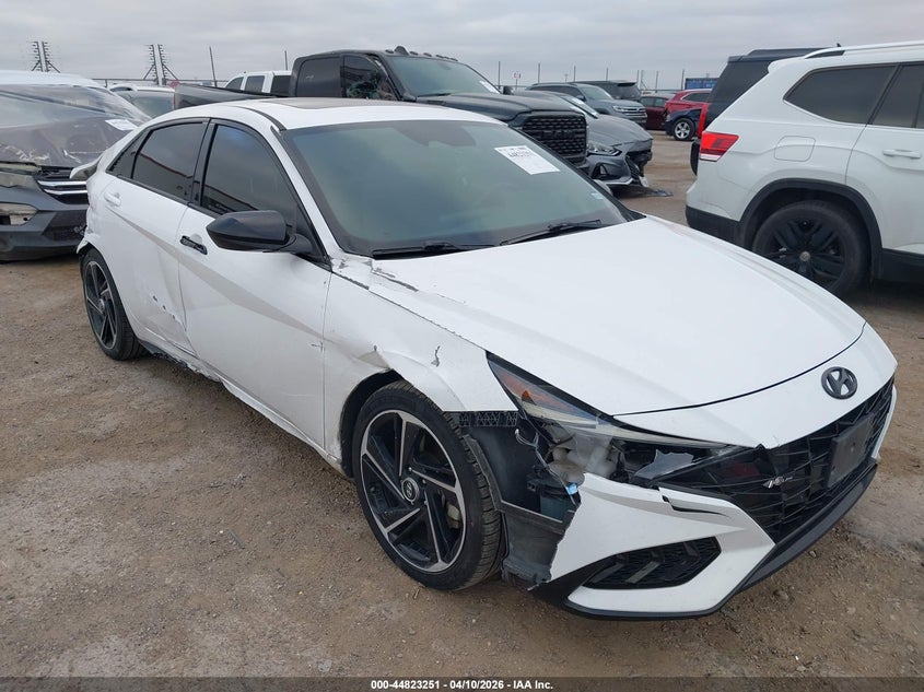 2022 Hyundai Elantra VIN KMHLR4AF3NU267948 IAAI salvage auction — SIDE, Salvage Title, sold $3,925 on 2026-07-14 (photo 6)