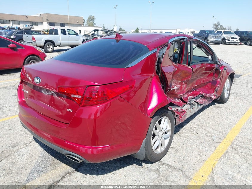 2013 Kia Optima VIN 5XXGM4A74DG174101 IAAI salvage auction — RIGHT SIDE, Salvage Title, sold $1,200 on 2026-07-07 (photo 4)