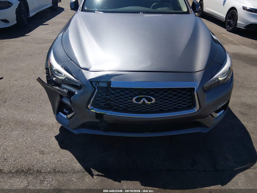 2024 Infiniti Q50 VIN JN1EV7BP9RM600115 IAAI salvage auction — RIGHT FRONT, Wait Title, sold $8,400 on 2026-07-09 (photo 6)