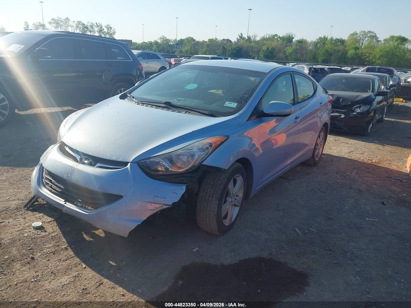 2013 Hyundai Elantra VIN KMHDH4AE3DU494098 IAAI salvage auction — FRONT & REAR, Original (Kentucky), sold $400 on 2026-07-23 (photo 2)