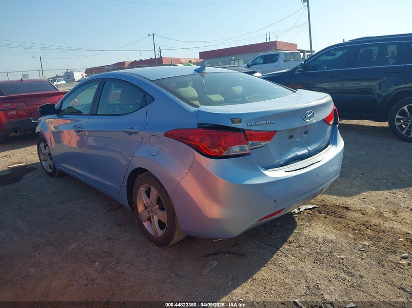 2013 Hyundai Elantra VIN KMHDH4AE3DU494098 IAAI salvage auction — FRONT & REAR, Original (Kentucky), sold $400 on 2026-07-23 (photo 3)