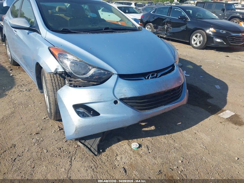2013 Hyundai Elantra VIN KMHDH4AE3DU494098 IAAI salvage auction — FRONT & REAR, Original (Kentucky), sold $400 on 2026-07-23 (photo 6)