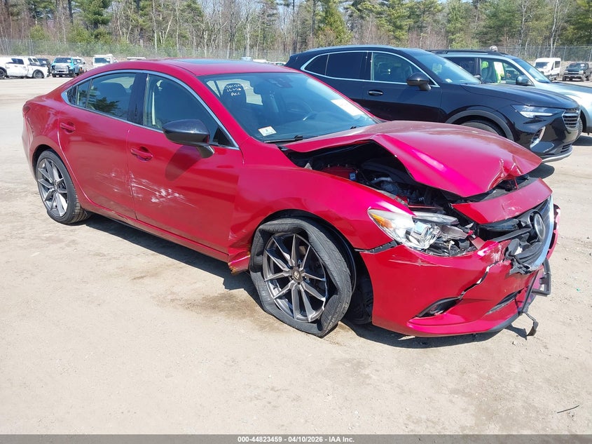 2014 Mazda 6 VIN JM1GJ1W54E1103010 IAAI salvage auction — FRONT END, Salvage Title, sold $400 on 2026-07-10 (photo 1)