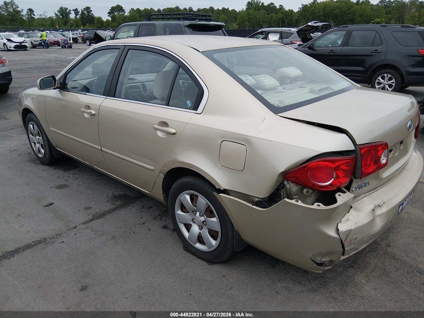 2008 Kia Optima VIN KNAGE123585256935 IAAI salvage auction — RIGHT SIDE, Salvage (South Carolina), sold $275 on 2026-07-15 (photo 3)