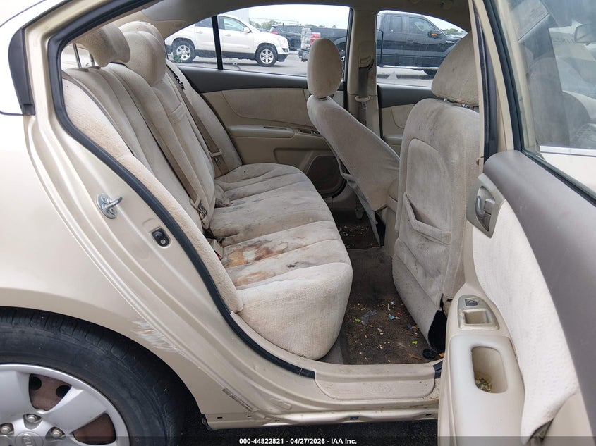 2008 Kia Optima VIN KNAGE123585256935 IAAI salvage auction — RIGHT SIDE, Salvage (South Carolina), sold $275 on 2026-07-15 (photo 8)