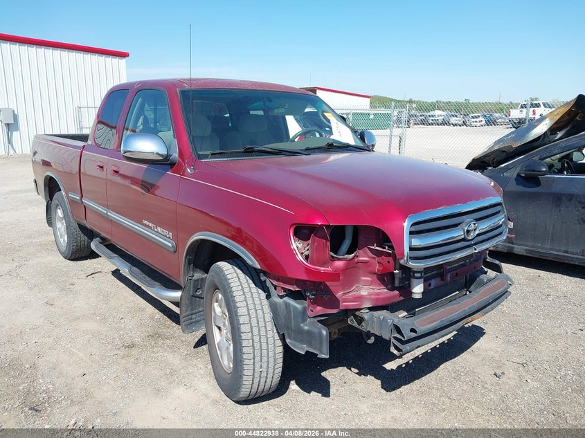 2002 Toyota Tundra VIN 5TBRN34172S255413 IAAI salvage auction — FRONT END, Clear (Oklahoma), sold $2,250 on 2026-08-01 (photo 1)