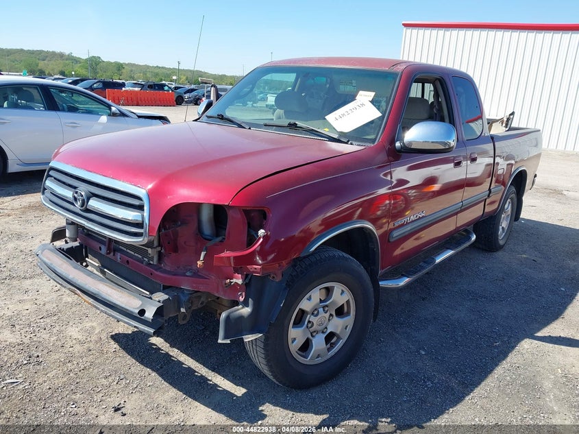 2002 Toyota Tundra VIN 5TBRN34172S255413 IAAI salvage auction — FRONT END, Clear (Oklahoma), sold $2,250 on 2026-08-01 (photo 2)
