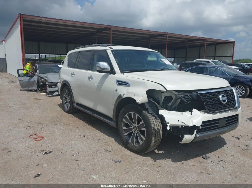 2019 Nissan Armada VIN JN8AY2ND8K9087458 IAAI salvage auction — FRONT END, Original (Texas), sold $6,925 on 2026-07-07 (photo 1)