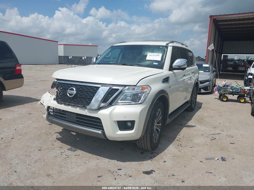 2019 Nissan Armada VIN JN8AY2ND8K9087458 IAAI salvage auction — FRONT END, Original (Texas), sold $6,925 on 2026-07-07 (photo 2)