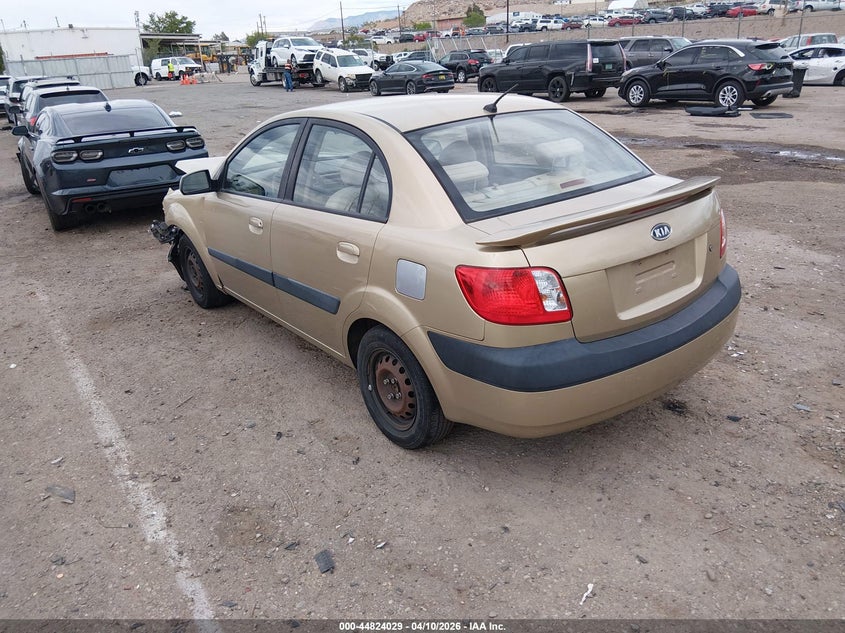 2007 Kia Rio VIN KNADE123076201062 IAAI salvage auction — FRONT END, Salvage (New Mexico), sold $300 on 2026-07-13 (photo 3)