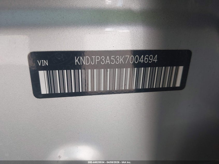 2019 Kia Soul VIN KNDJP3A53K7004694 IAAI salvage auction — FRONT END, Salvage Title, sold $325 on 2026-07-28 (photo 9)