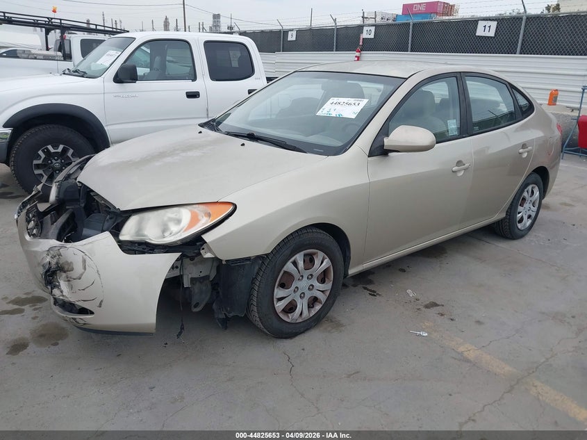 2010 Hyundai Elantra VIN KMHDU4AD2AU860194 IAAI salvage auction — FRONT & REAR, Salvage (California), sold $950 on 2026-09-02 (photo 2)