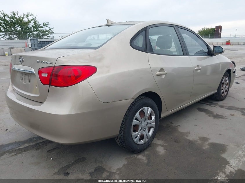 2010 Hyundai Elantra VIN KMHDU4AD2AU860194 IAAI salvage auction — FRONT & REAR, Salvage (California), sold $950 on 2026-09-02 (photo 4)