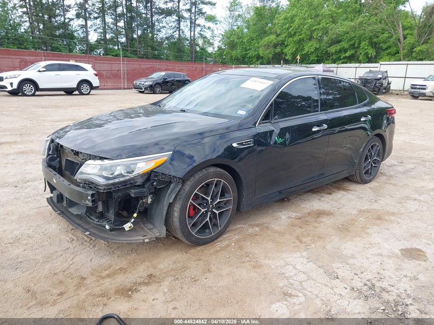 2019 Kia Optima VIN 5XXGW4L23KG313787 IAAI salvage auction — FRONT END, Salvage Title, sold $3,700 on 2026-07-16 (photo 2)