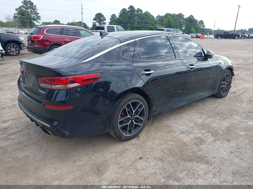 2019 Kia Optima VIN 5XXGW4L23KG313787 IAAI salvage auction — FRONT END, Salvage Title, sold $3,700 on 2026-07-16 (photo 4)