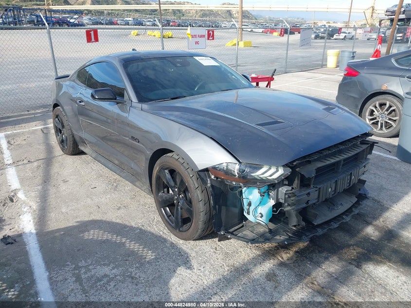 2022 Ford Mustang VIN 1FA6P8CF2N5108205 IAAI salvage auction — SIDE, Wait Title, sold $13,300 on 2026-07-11 (photo 1)