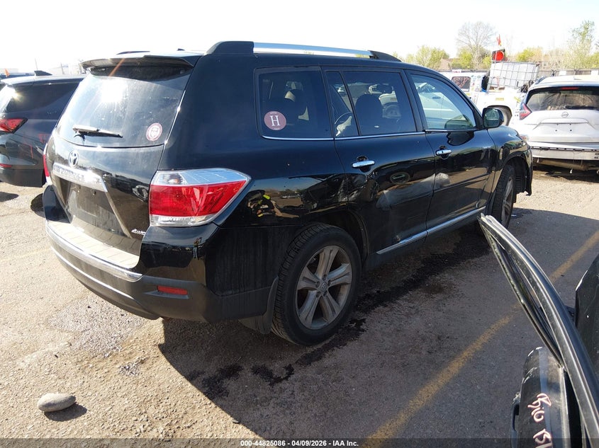 2013 Toyota Highlander VIN 5TDDK3EH3DS178189 IAAI salvage auction — FRONT END, Salvage Title, sold $3,750 on 2026-07-10 (photo 4)
