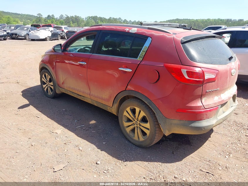 2011 Kia Sportage VIN KNDPC3A24B7160979 IAAI salvage auction — NORMAL WEAR, Clear (Alabama), sold $775 on 2026-07-15 (photo 3)