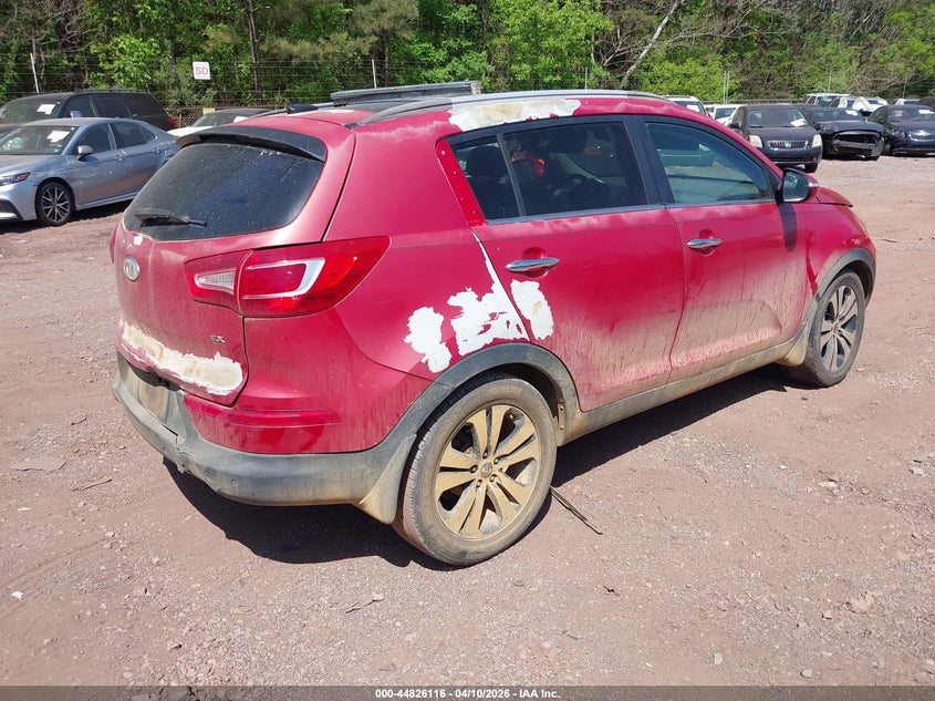 2011 Kia Sportage VIN KNDPC3A24B7160979 IAAI salvage auction — NORMAL WEAR, Clear (Alabama), sold $775 on 2026-07-15 (photo 4)