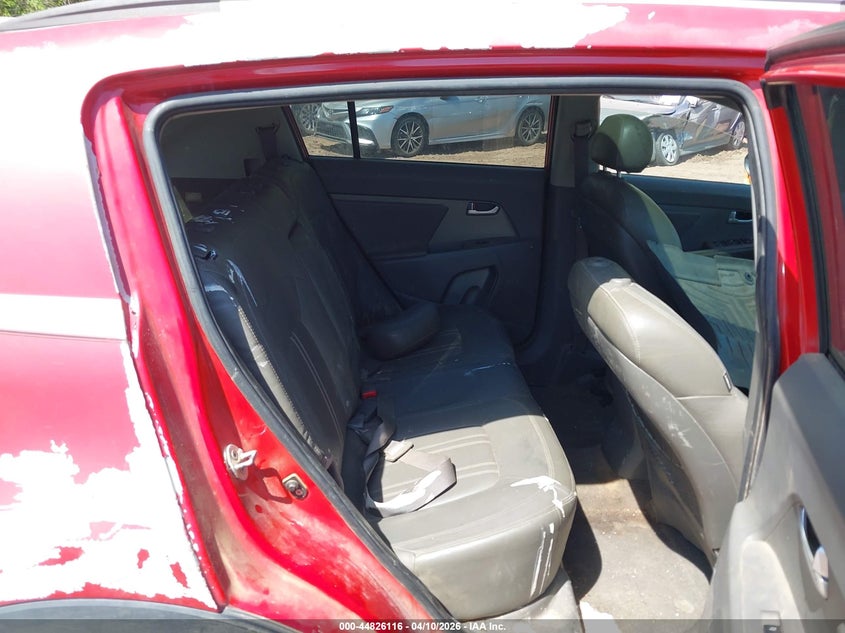 2011 Kia Sportage VIN KNDPC3A24B7160979 IAAI salvage auction — NORMAL WEAR, Clear (Alabama), sold $775 on 2026-07-15 (photo 8)