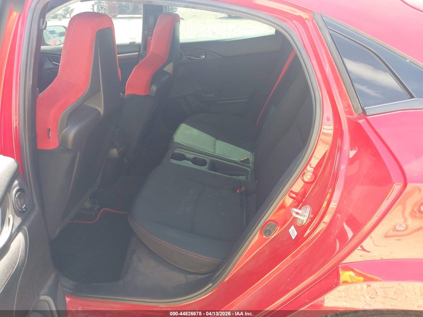 2018 Honda Civic type r VIN SHHFK8G7XJU202884 IAAI salvage auction — HAIL, Wait Title, sold $16,350 on 2026-07-16 (photo 8)