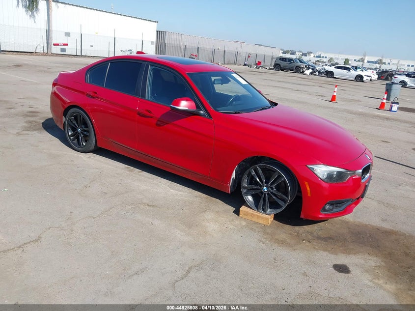 2016 BMW 3er VIN WBA8E1G51GNU11624 IAAI salvage auction — RIGHT FRONT, Salvage Title, sold $1,850 on 2026-07-13 (photo 1)