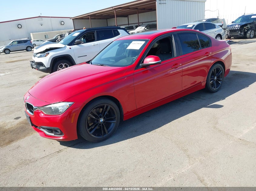 2016 BMW 3er VIN WBA8E1G51GNU11624 IAAI salvage auction — RIGHT FRONT, Salvage Title, sold $1,850 on 2026-07-13 (photo 2)