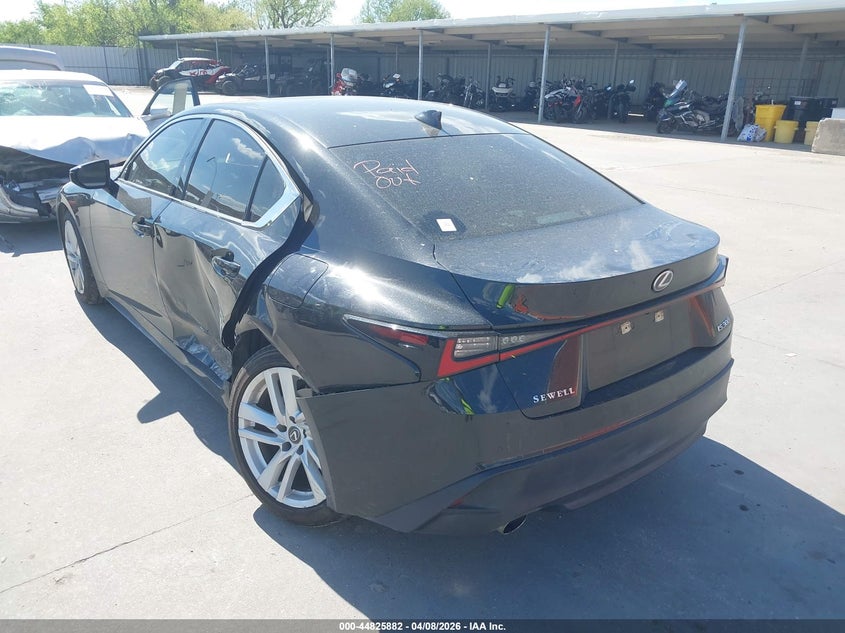 2023 Lexus Is VIN JTHCA1D20P5124261 IAAI salvage auction — LEFT SIDE, Original (Texas), sold $16,150 on 2026-07-08 (photo 3)